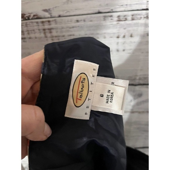 Talbots Skirt sz 6 Petite Pink Green Floral Tropical Knee Pleated Cottage Core - Picture 11 of 11